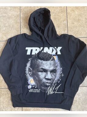Mike Tyson Hoodie Trinx LA Size XL High Quality Black New FAST SHIPPING